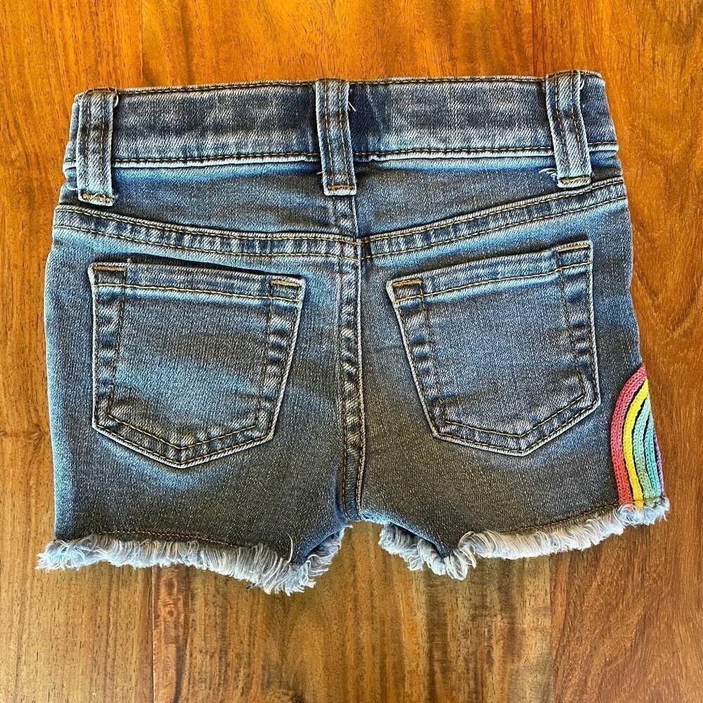 Cat & Jack Denim Rainbow Shorts 🌈